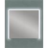 BADEN HAUS Specchio Contenitore LED 2 Ante 75x70x20 cm per Bagno