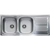APELL Lavello Cucina Incasso 116 x 50 cm Inox AISI 304 con Gocciolatoio a Destra
