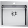 APELL Lavello Cucina Monovasca 55 x 51 cm Inox AISI 304 con Doppia Installazione