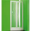 Box porta nicchia doccia, misura cm.90-95, cabina porta a libro due ante colore bianco in pvc