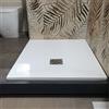 POLIFLEX Piatto Doccia Marmoresina 80x100x2,5 cm con Piletta