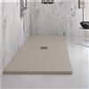 POLIFLEX Piatto Doccia Marmoresina 80x100x2,5 cm Sabbia con Piletta