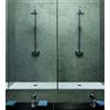 Piatto doccia 70x100 rettangolare in ceramica bianca Uniko Azzurra