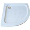 HYDRASTAR Piatto Doccia Semicircolare Acrilico 90x90 H5,5 Cm Con Piletta