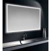 LAPROGETTO Specchio Filo Lucido Retroilluminato LED 100x70 cm Cornice Satinata