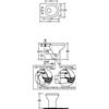 Sanitari bagno vaso wc water filo muro a terra compreso di curva tecnica, senza coprivaso, Compact, ceramica bianca
