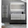 Specchio specchiera da bagno a illuminazione led 135x70 cm con ingranditore