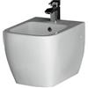 Sanitari bagno bidet sospeso, Metropolitan Rak, ceramica bianca