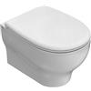 Sanitari bagno vaso wc water sospeso,senza brida,compatibile,Grace Globo,bianco