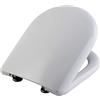 Coprivaso copriwater sedile tavoletta wc resina termoindurente avvolgente, compatibile Godia Kerasan, colore bianco