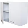 GI.MAR Mobile Pensile Cucina Bianco 80 cm con 2 Ante H.60