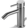 VEMA Rubinetto Miscelatore Monocomando Bidet Acciaio Spazzolato - TIBER