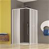 GEAPLAST Box Doccia Soffietto Disabili 100 x 100 Apertura Centrale