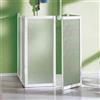 GIAVA Box Doccia Disabili 80x80x80 Tre Lati H100 Acrilico Pieghevole