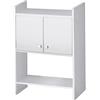 NEGRARI Scaffale in PVC con 2 Ante per Esterno e Interno 65x26,5x79 cm