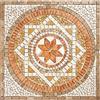 BANI MOSAICI Rosone Mosaico marmo cm 66 x 66 x 0,8 su rete per pavimenti