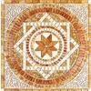 BANI MOSAICI Rosone Mosaico marmo cm 66 x 66 x 0,8 su rete per pavimenti