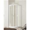 FORTE Box Doccia Semicircolare Scorrevole Acrilico 80-75 x 80-75