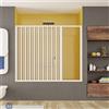 GEAPLAST Box Parete Sopravasca Soffietto Laterale 150 Cm In PVC