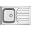 APELL S.P.A. Lavello Cucina Incasso Acciaio Inox 86 cm con Vasca a Sinistra - Modello IDEA