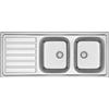 APELL S.P.A. Lavello Cucina Incasso Acciaio Inox 116 cm con Vasche a Destra - Modello IDEA