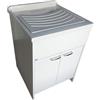 NEGRARI SRL Mobile Lavatoio 60x60 Con Vasca Lavapanni In Resina 2 Ante
