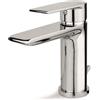 VEMA SRL Rubinetto Miscelatore Monocomando Lavabo Cromo con Pilett - TIMEA
