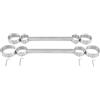 DstoLusre BDSM Barra di distensione in metallo Manette con serratura Restrizioni for i piedi Set di bondage Polsini for caviglie Dispositivi for gambe aperte Strumenti sessuali for coppie Giocattoli s