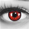 Meralens Lenti a Contatto Colorate Lupo Rossa rosse Red Demon Lenses - con porta lenti a contatto - ideali per Manga Anime Halloween Demone Vampiro - Durata 1 Anno - 1 Coppia senza correzione