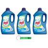 Beni Culinari 3 X Dual Power Detersivo Lavatrice Relax - Detersivo liquido concentrato per bucato colorato - Profumo fresco - 40 lavaggi 2 litri + Beni Culinari portachiavi 0