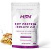HSN Proteine di soia isolate, torta di mela, 2 kg | 100% vegano. Alternativa vegana al siero di latte. Aminogramma completo. Senza OGM, senza glutine e lattosio. Dosatore non