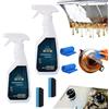 Qklovni Spray detergente per cucina, pulisce le macchie di olio da cucina, potente pulizia delle macchie di olio da cucina, spray detergente multiuso in schiuma, rimuove le macchie di olio ostinate, 330 ml (1