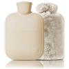 Generic Borsa dell'acqua calda con copertura in peluche, borsa dell'acqua calda in PVC da 2 l, 1 l, 0,5 l, per collo, spalle e piedi, crampi mestruali, impacchi caldi e terapia del freddo (beige-1, 2000 ml)