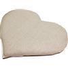 Giraffenland Cuscinetto a forma di cuore con semi di uva - 30 x 25 cm - Cotone Bio naturale - Cuscino termico - Microonde, forno e frigorifero