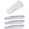Worzwin Solette ortopediche alte 2.0, per aumentare l'altezza, soletta con tecnologia cloud 4D, solette per aumentare l'altezza per uomo/donna, solette di supporto per arco plantare in memory foam (grigio