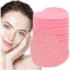 Dtaigou Spugne per viso, Spugne forma di cuore per la pulizia del viso, 20 pezzi, Rosa, Pasta di legno e cotone, Rimozione del trucco e pulizia profonda del viso