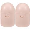 SEWOART 2pezzi Scatola Porta Coppette Mestruali Organizzatore Portatile Contenitore Riutilizzabile Per Viaggi E Outdoor Design Compatto E Traspirante Rosa