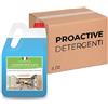CA ASS.PE.R.R. GROUP SRL Scatola 4 taniche di detergente pavimenti ProActive Clean Fior di Loto 5 litri