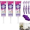ZHENWO 2026 New Mold Remover Gel, Powerful Cleaning Gel with a cleaning brush and cloth, 90g Cleaner Highly Effective in Penetration, Not Damage, Household Remover Gels for Bathroom & Kitchen (2 Pcs)