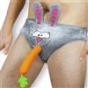realGOOS Slip coniglio carota da travestimento simpatico per la festa hot di addio al nubilato celibato sexy gadget per adulti 18+