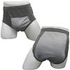 carefeely Pantaloncini da uomo lavabili per incontinenza incontinenza aperti per adulti pazienti riutilizzabili pannolini traspiranti per adulti prostata 500 ml (Nero, XL)