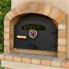 Sor pampa grill Porta forno a legna (media), nera, lamiera d'acciaio - Sor pampa grill cod 23- (grande)