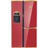Kaiser KS 90300 RotAD Bio Retro Frigorifero Bordeaux, Frigorifero side-by-side No Frost 538 L 183 cm