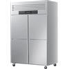 LEEVOT 180Cm Commercial Refrigerators 4 Doors Stainless Steel Reach-In Freezer, 900L Air Cooler Industrial Fridge with 8 Shelves for Restaurant Kitchen Cafe Garage, 300W