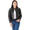 Detlev Louis DL-JW-5 Donna Giacca in pelle nero