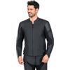 Rekurv C-11.07 Uomo Giacca combinata in pelle nero