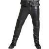 Detlev Louis DL-PM-10 Pantaloni Tuta In Pelle uomo nero