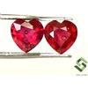 SBI Gems 6x6 MM Rubino Naturale Forma Cuore Taglio Paio 1.97 Cts Sfaccettato Loose Gemme
