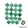 SBI Gems 3 Mm Smeraldo Naturale Taglio Quadrato Lotto 19 Pz 2.66 Ct Gemme Sfuse Calibrate