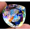 Naturale Mystic Quarzo Pera 130.20 KT Arcobaleno Colore Fantastico Certificato